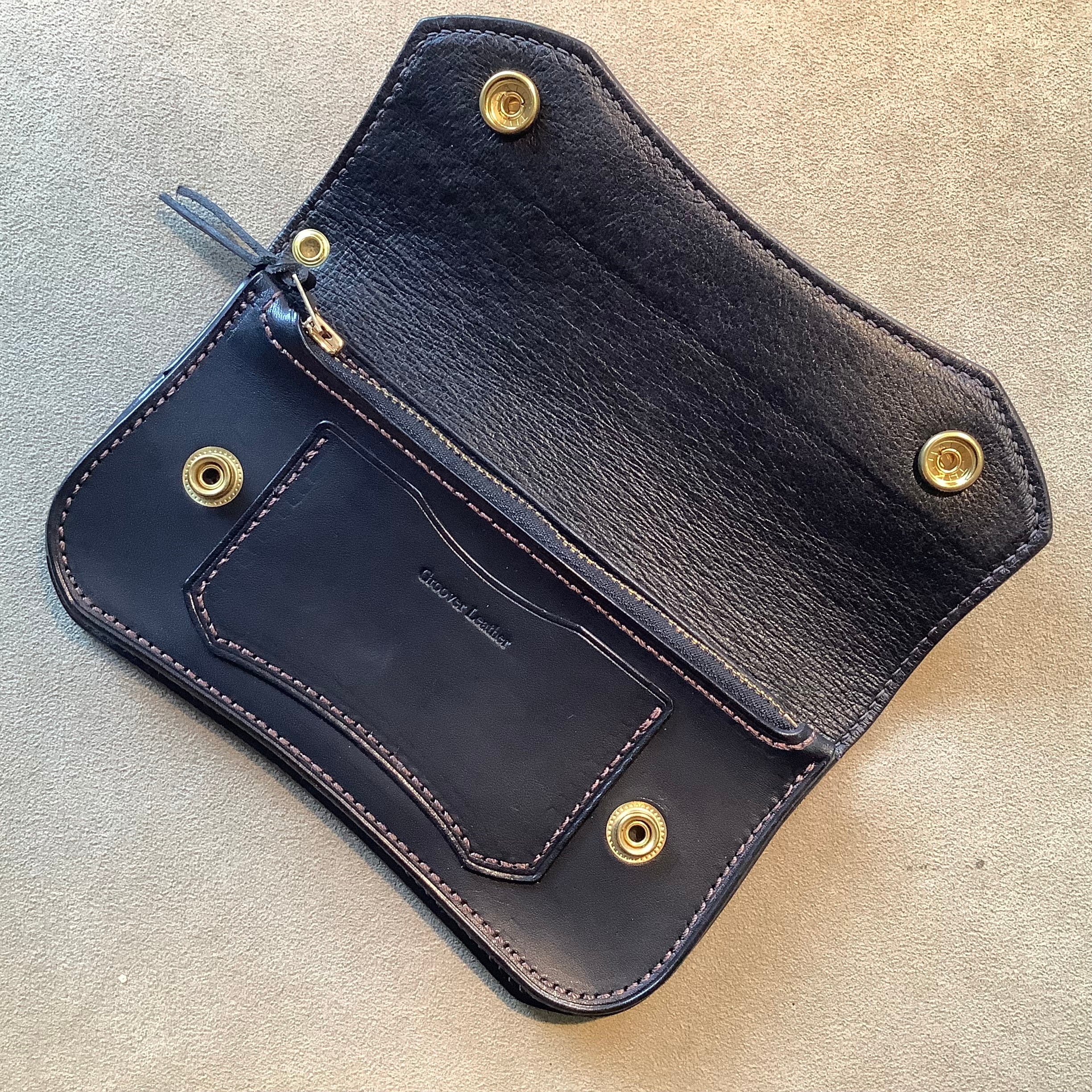 Groover Leather グルーバー トラッカーウォレット GTW-100S スター