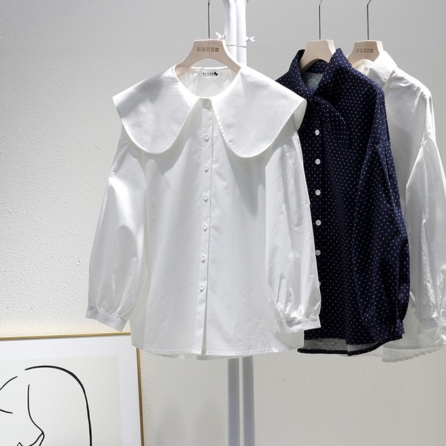 ビッグカラーフレアシャツ SU260