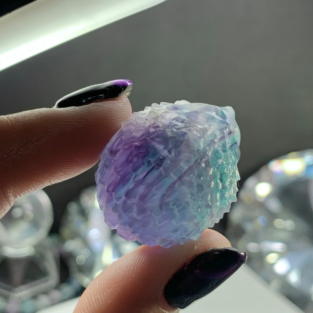 10.可愛いフローライトハリネズミさん☆ペアセット