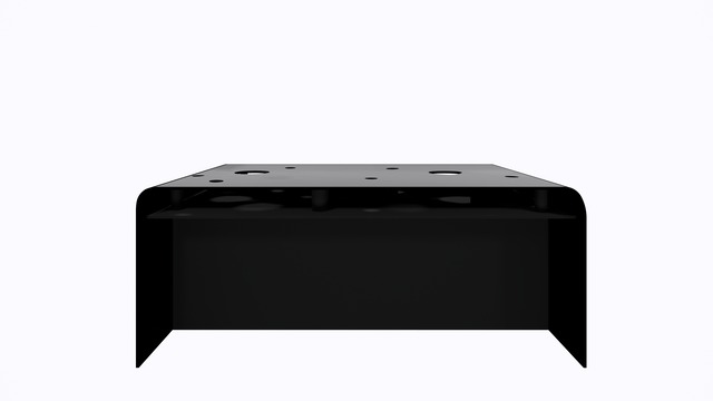 ターブル・ペルフォレ (黒) - Table Perforée (Black)-Width 1800mm