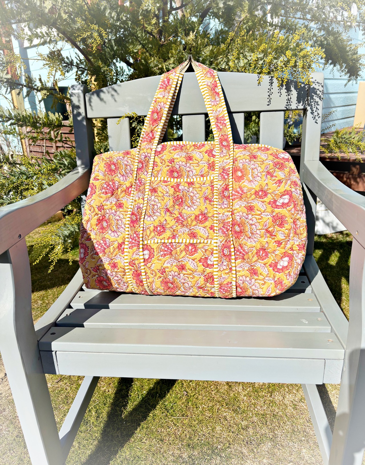 《Botanical Boston Bags ⑨》Yellow × Orange