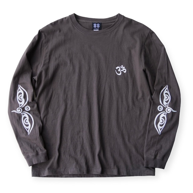 ॐ×Buddha eye L/S T-SHIRT / ブッダアイ ロングスリーブTシャツ -Charcoal-