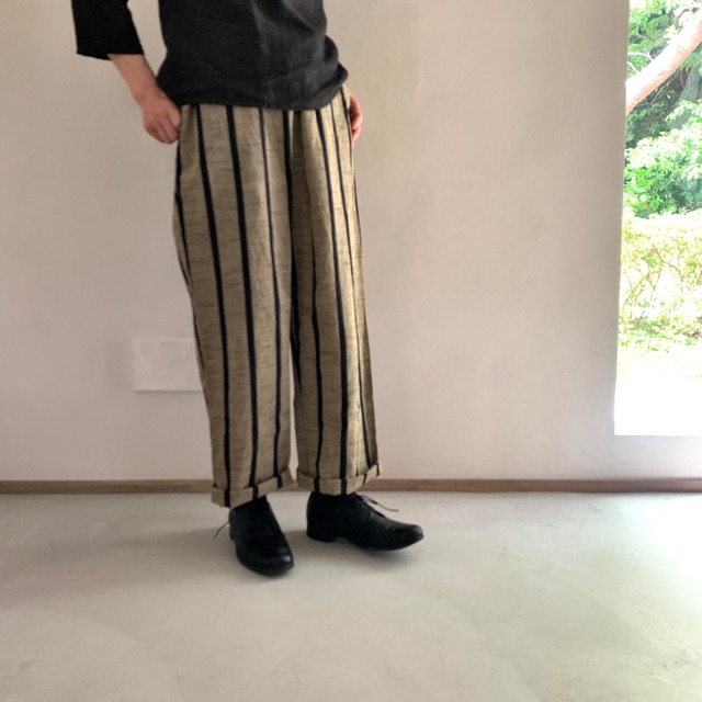 会津木綿ダボダボパンツ(+20cm丈) 　YAMMA ヤンマ産業（ソフトサルエルパンツ）