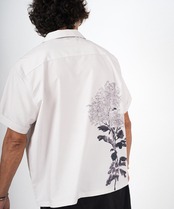 Flower back print shirt［HSS001］