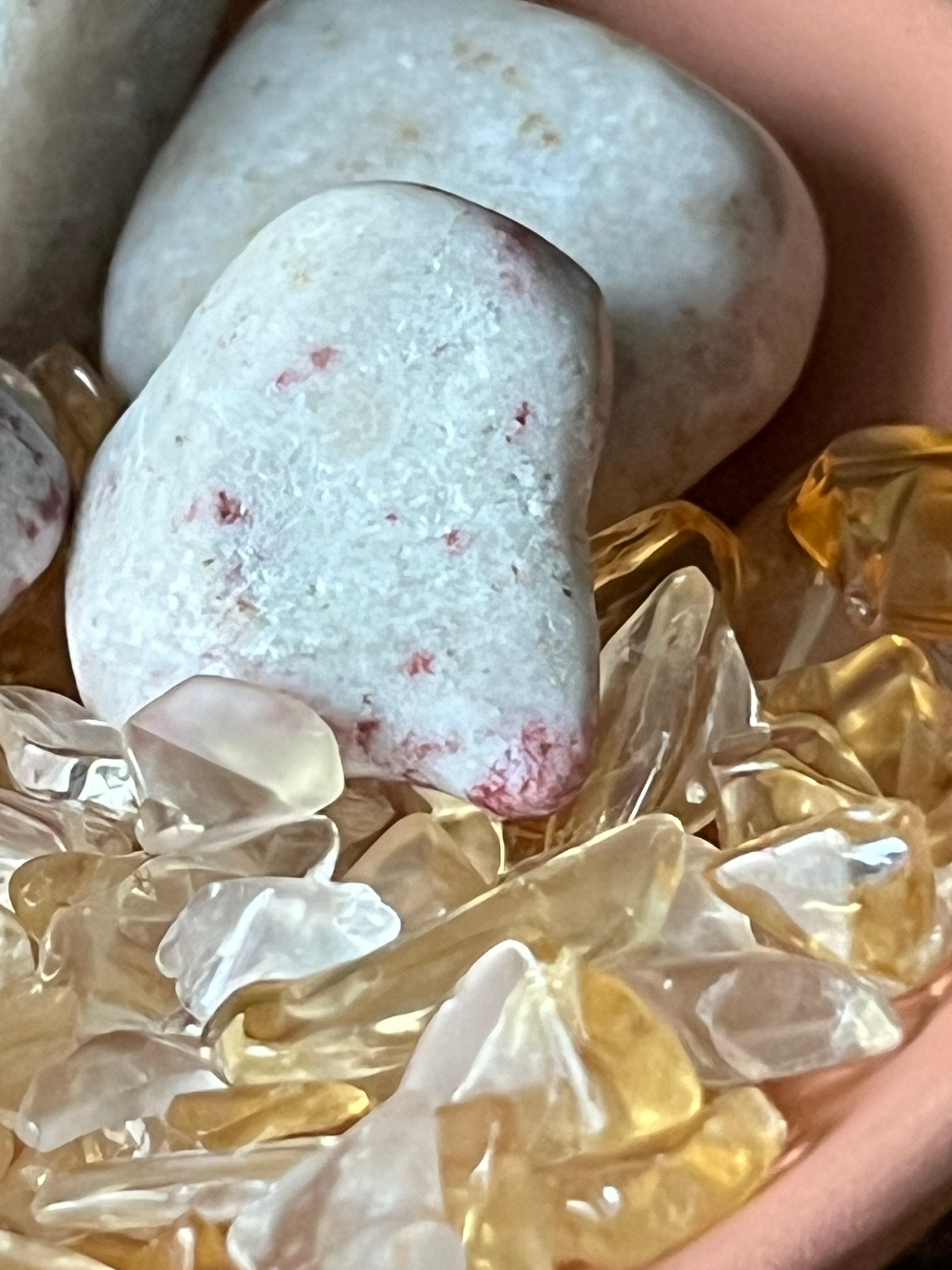 C【風水術】あなたの家の金運スポット シナバータンブル×シトリンさざれセット