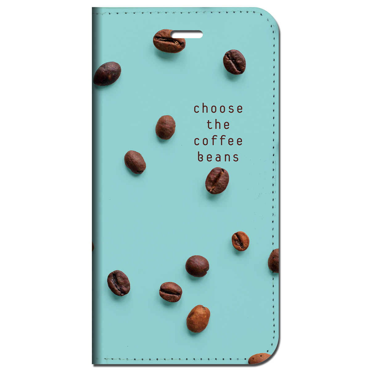 iPhone対応 スマホ 手帳型ケース コーヒービーンズ イラスト ポップ 【iPhone17 / iPhone16 / iPhone16e / iPhoneSE 他 iPhone各機種対応】 st59