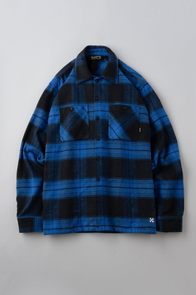 BLUCO " OMBRE CHECK FLANNEL SHIRT "