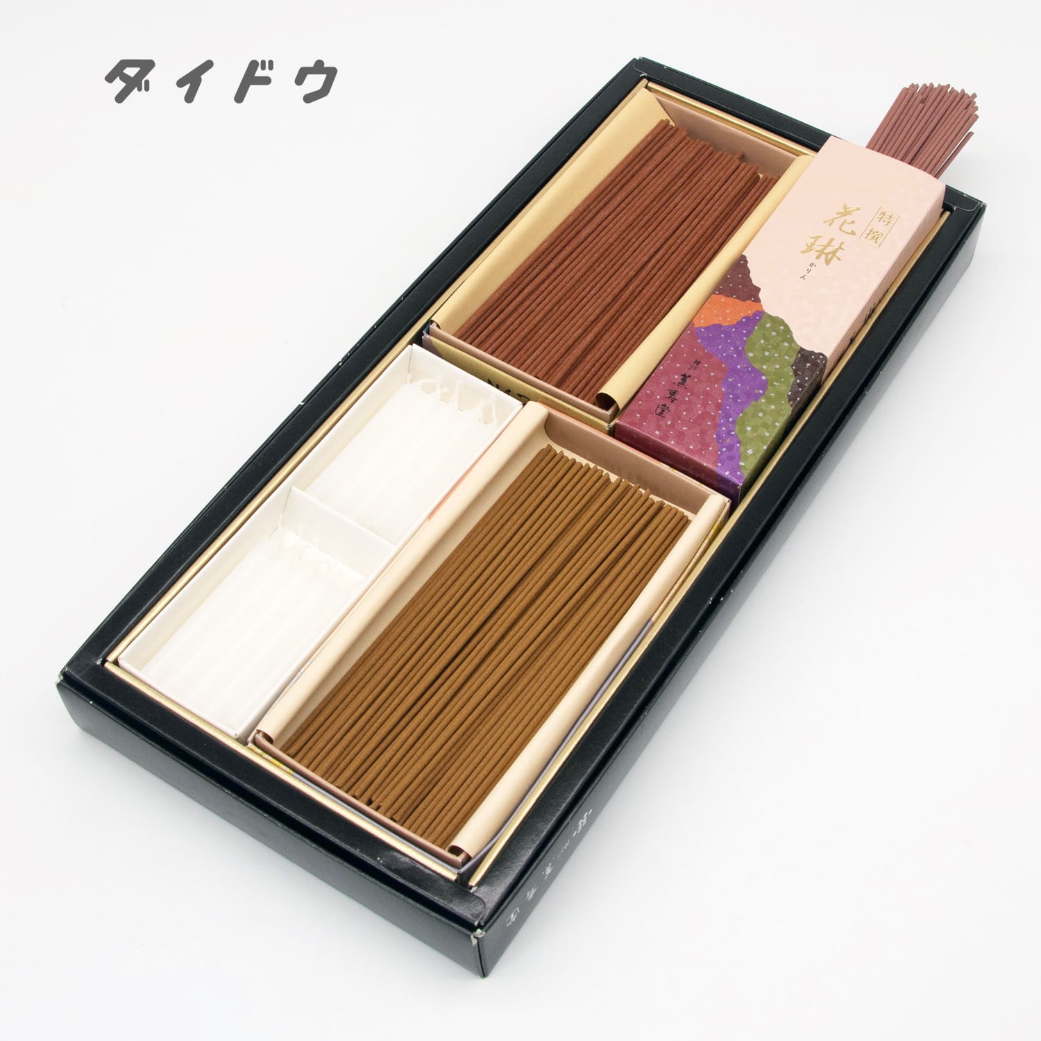 進物用線香】特撰花琳アソート二種香＜煙量：ふつう＞白檀の香り 沈香