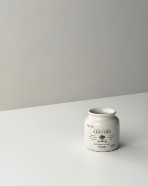 french vintage pot　/　“A L’OLIVIER”　フレンチマスタードポット
