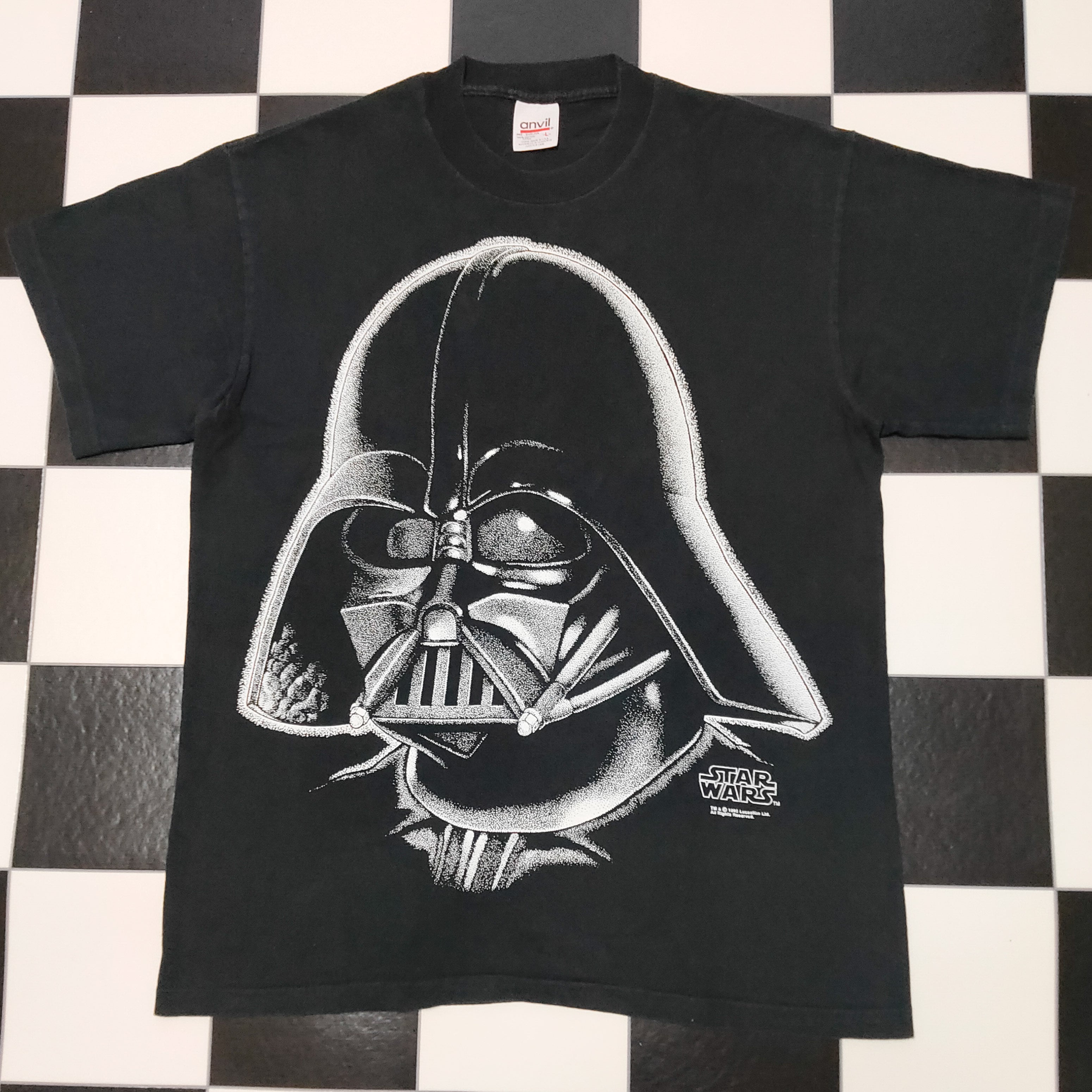 ビンテージ コレクションに 80s STARWARS ダースベイダー Tシャツ-