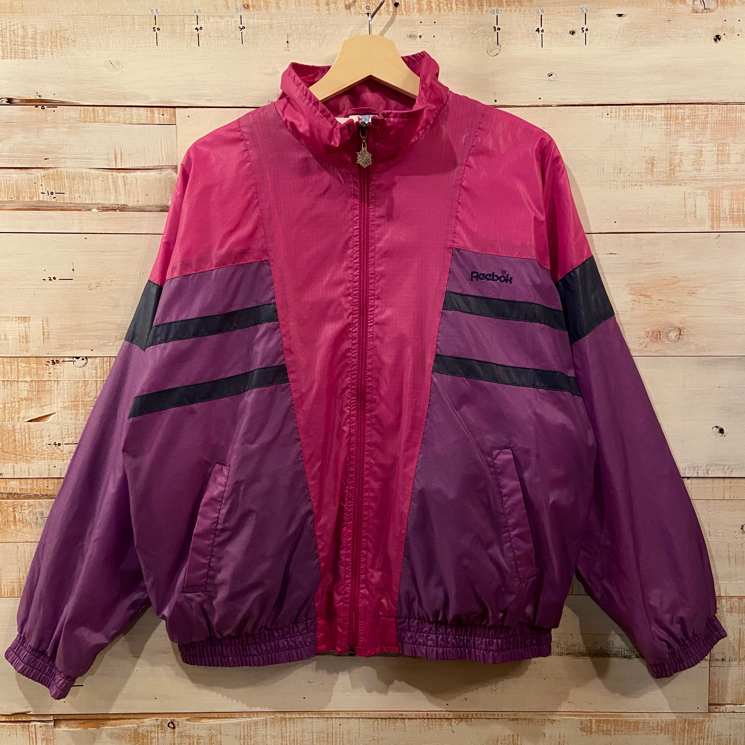 美品 90s Reebok リーボック ナイロン フード ジャケット