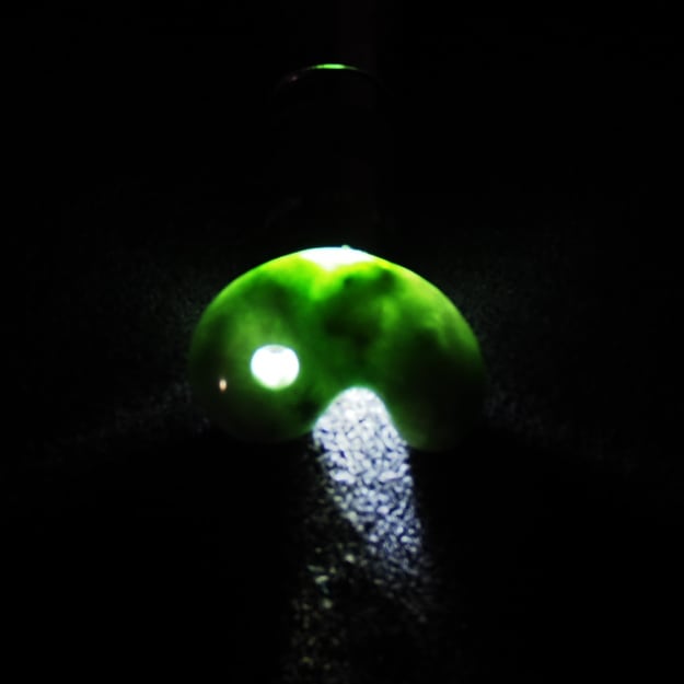 糸魚川翡翠 緑まだら まがたま 勾玉 10.5g Itoigawa Spotted Green