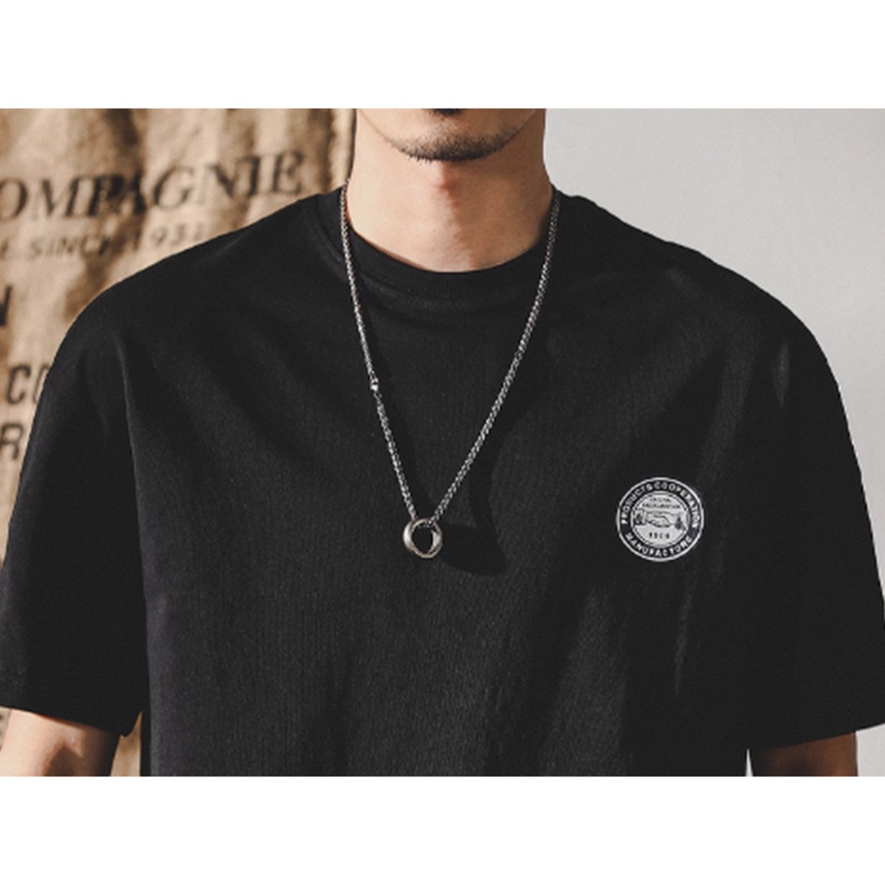 スクエアバンダナプリントTee 10116