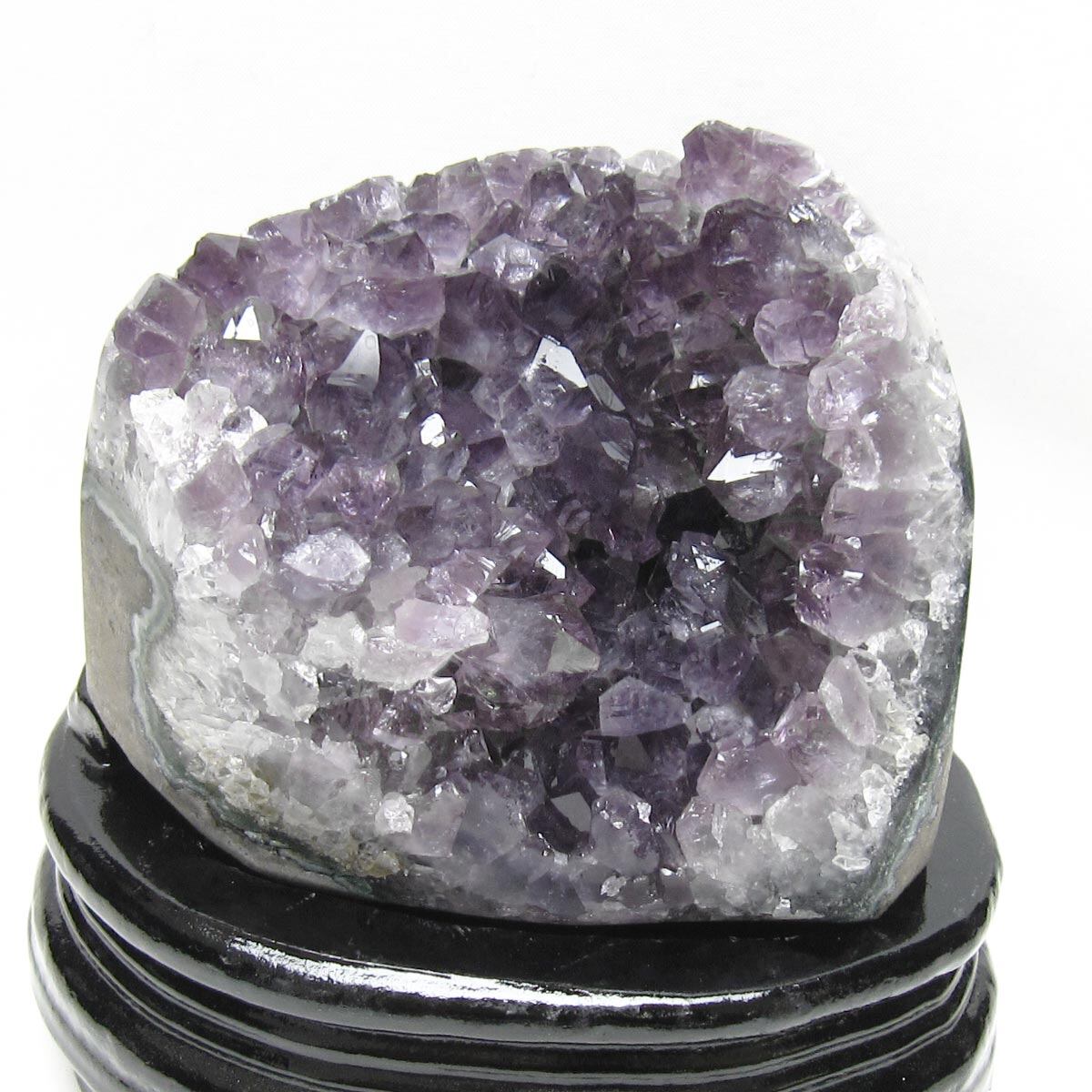 1.2Kg アメジスト クラスター ウルグアイ産 アメジスト 原石 amethyst 台座付属 一点物 182-8777