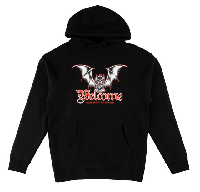 WELCOME / WELCOME - BUTTERFLY GARMENT DYED HOODIE