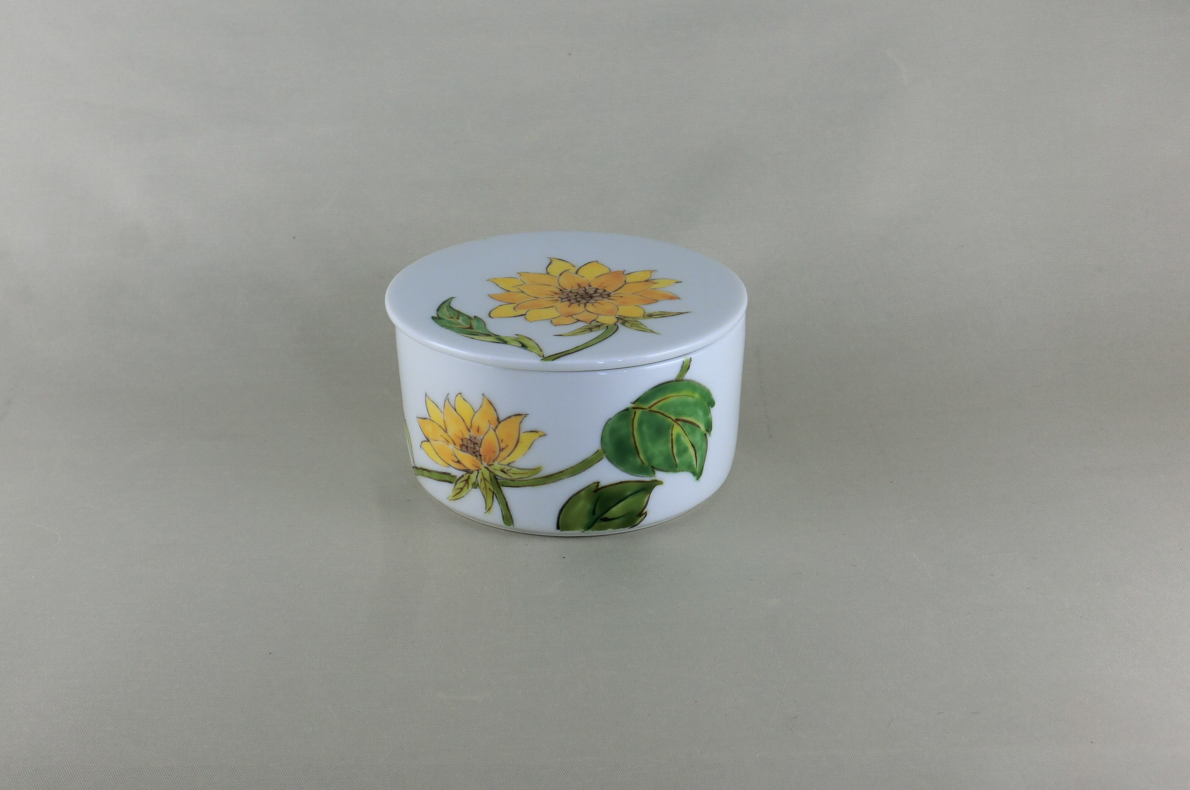 ひまわり　蓋物（しのえ工房）