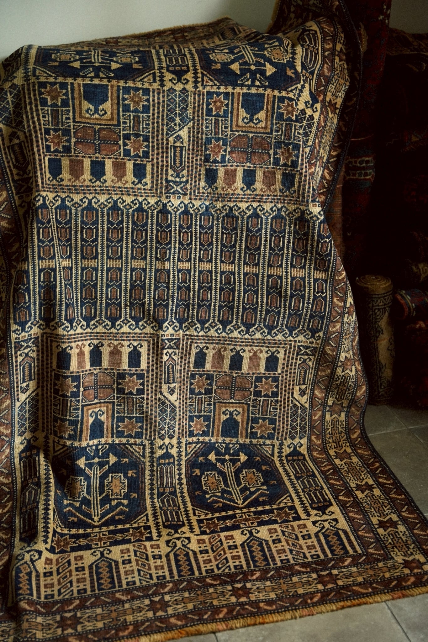 1989-Vintage Turkmen Alikhoja rug