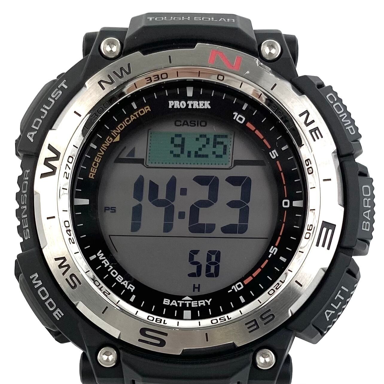 seiko 海外モデルソーラー腕時計クロノグラフ黒ラバーベルト美品