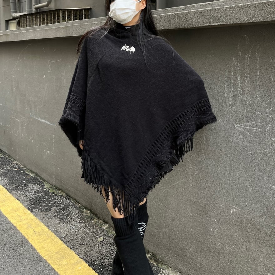 国内正規□ BLACK PEACE NOW 変形ケープ 変形マント 異形ポンチョ