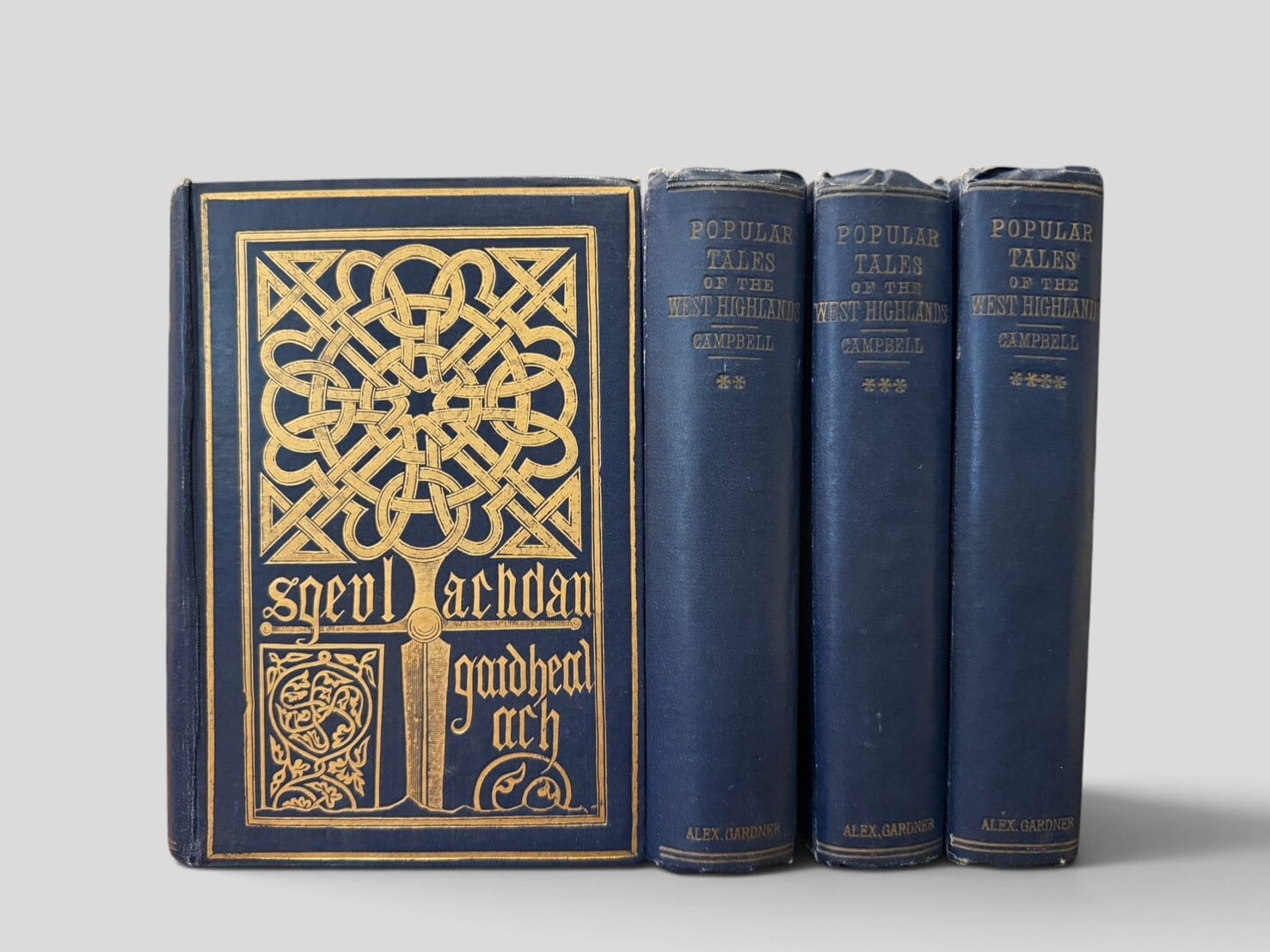 【RL206】【NEW EDITION】Popular Tales of the West Highlands, Orally Collected, with a Translation,Complete in 4 Volumes.(1890-1893) /J. F. Campbell