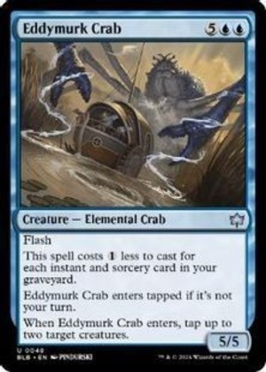 MTG《渦泥の蟹/Eddymurk Crab(BLB)》英語 Foil