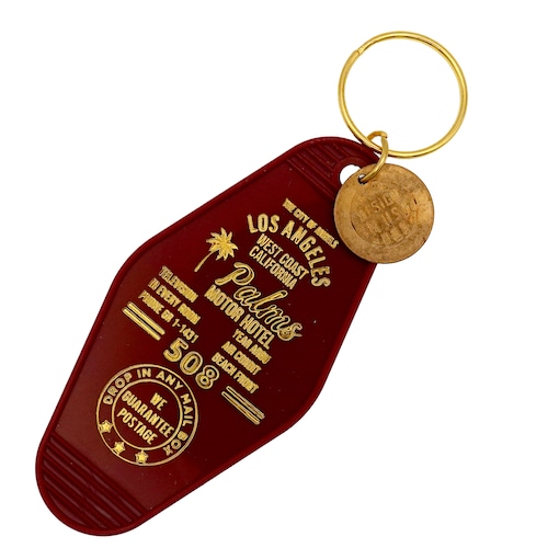 【USA】復刻 ビンテージ ホテル モーテル キーホルダー レトロ モーテル 雑貨 アメリカ 西海岸 かっこいい おしゃれ 雑貨 アメリカン雑貨 アメリカン カリフォルニア : USMO-041WI