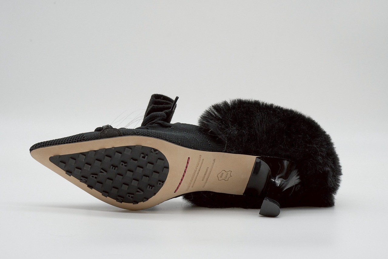 メゾンマヴェリックプレゼンツ　 Furry Heel Pumps