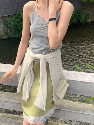 (予約) verveine / Lanon lace punching strap sleeveless