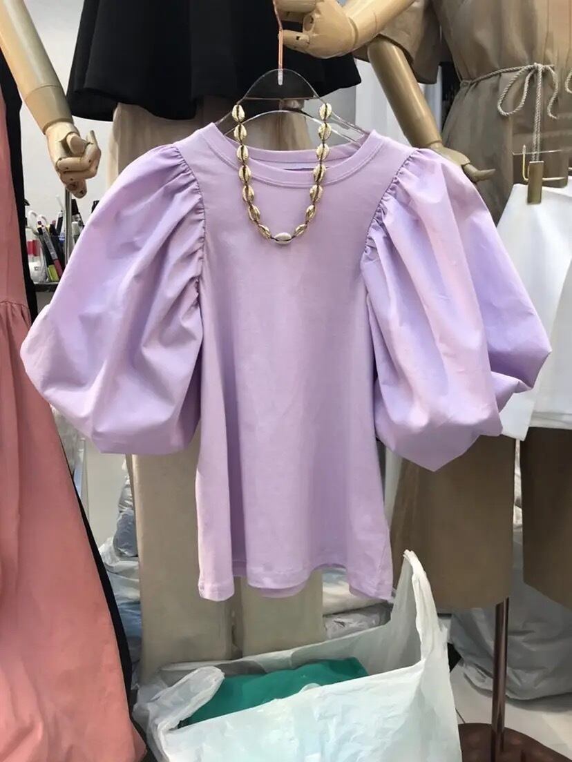 2color / バルーンスリーブトップス