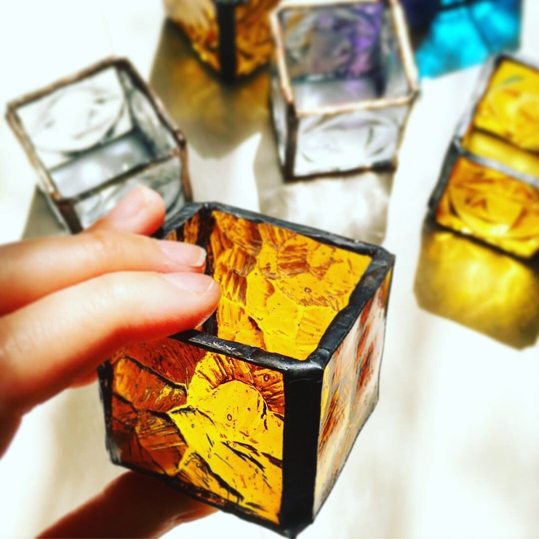 C.ドバイ］ステンドグラス アラビアンナイト アンティーク キャンドル