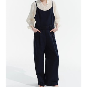 Wide Leg Full Length Salopette T4332