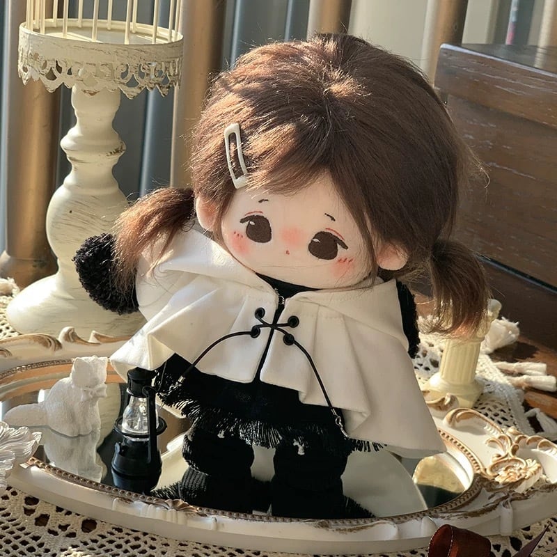 20cmぬい服】黒シープシスターコーデ 着せ替えぬいぐるみ 棉花娃娃用お