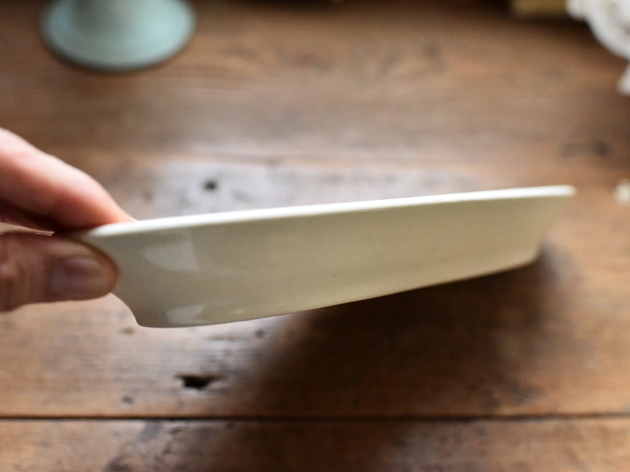 St Amand製 陶器のソープディッシュ フレンチアンティーク