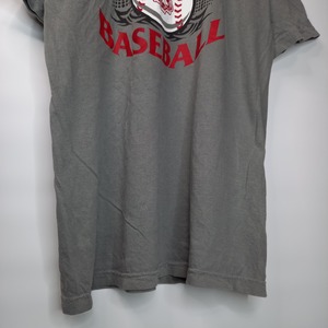 COMFORT COLORS　クルーネック　プリントT　スポーツ　グレー　M