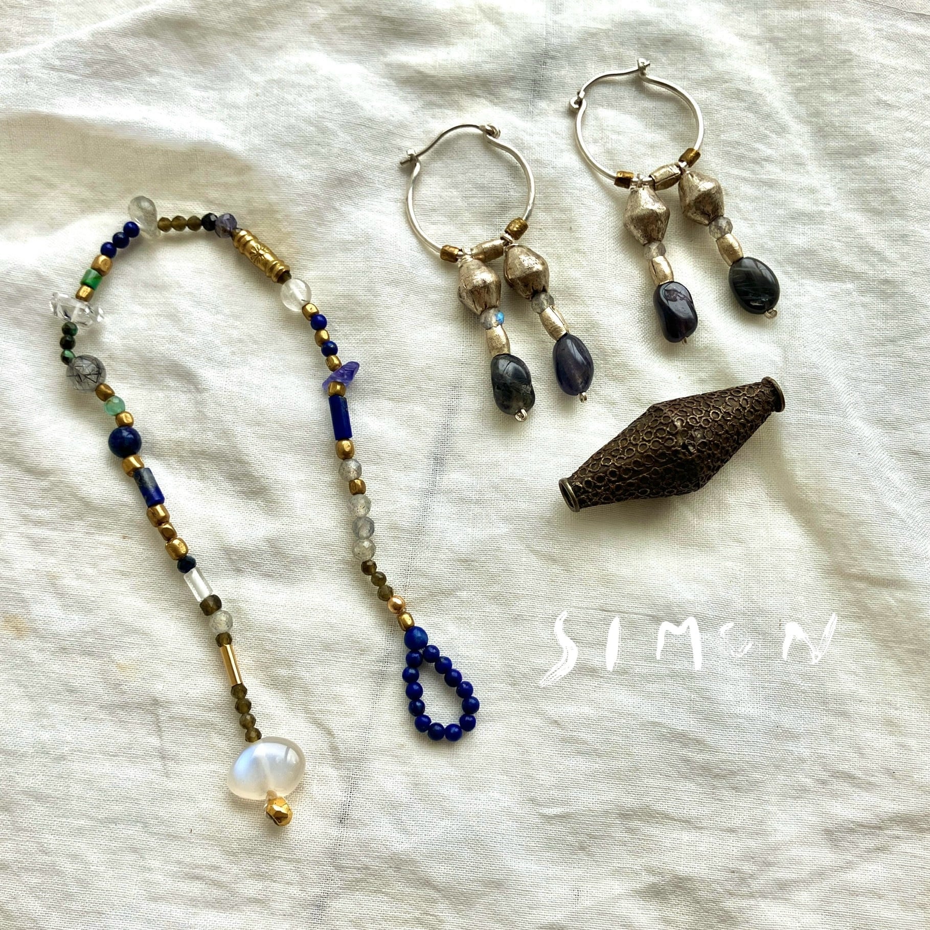 Lyra 琴座 ブレスレットk14gf金具 1点もの | simon