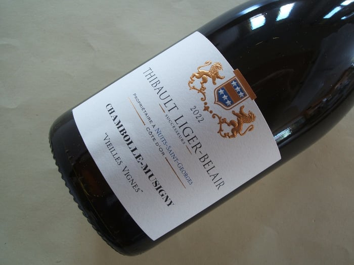 シャンボール・ミュジニー ヴィエーユ・ヴィーニュ 2022年 ティボー・リジェ・ベレール