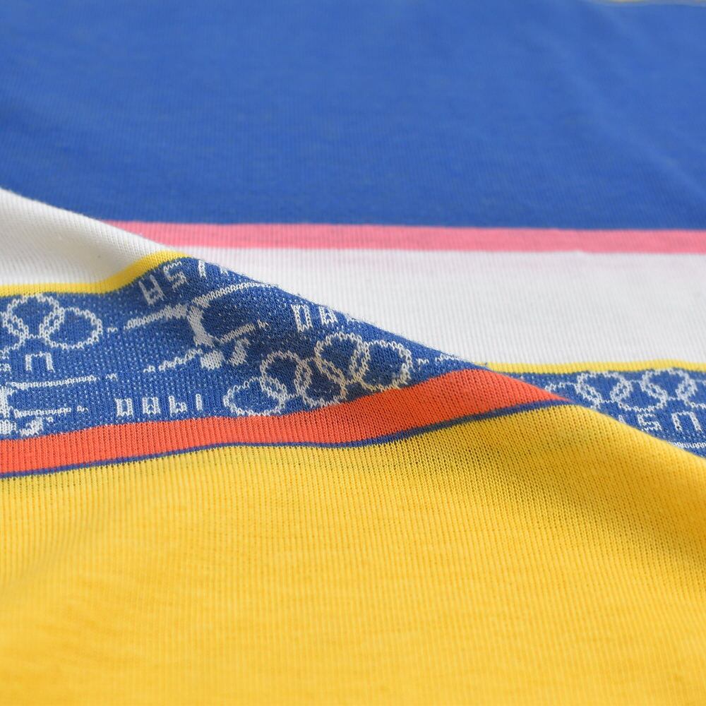 80s Vintage 1980 オリンピック USA 切替デザイン Tシャツ モスクワ