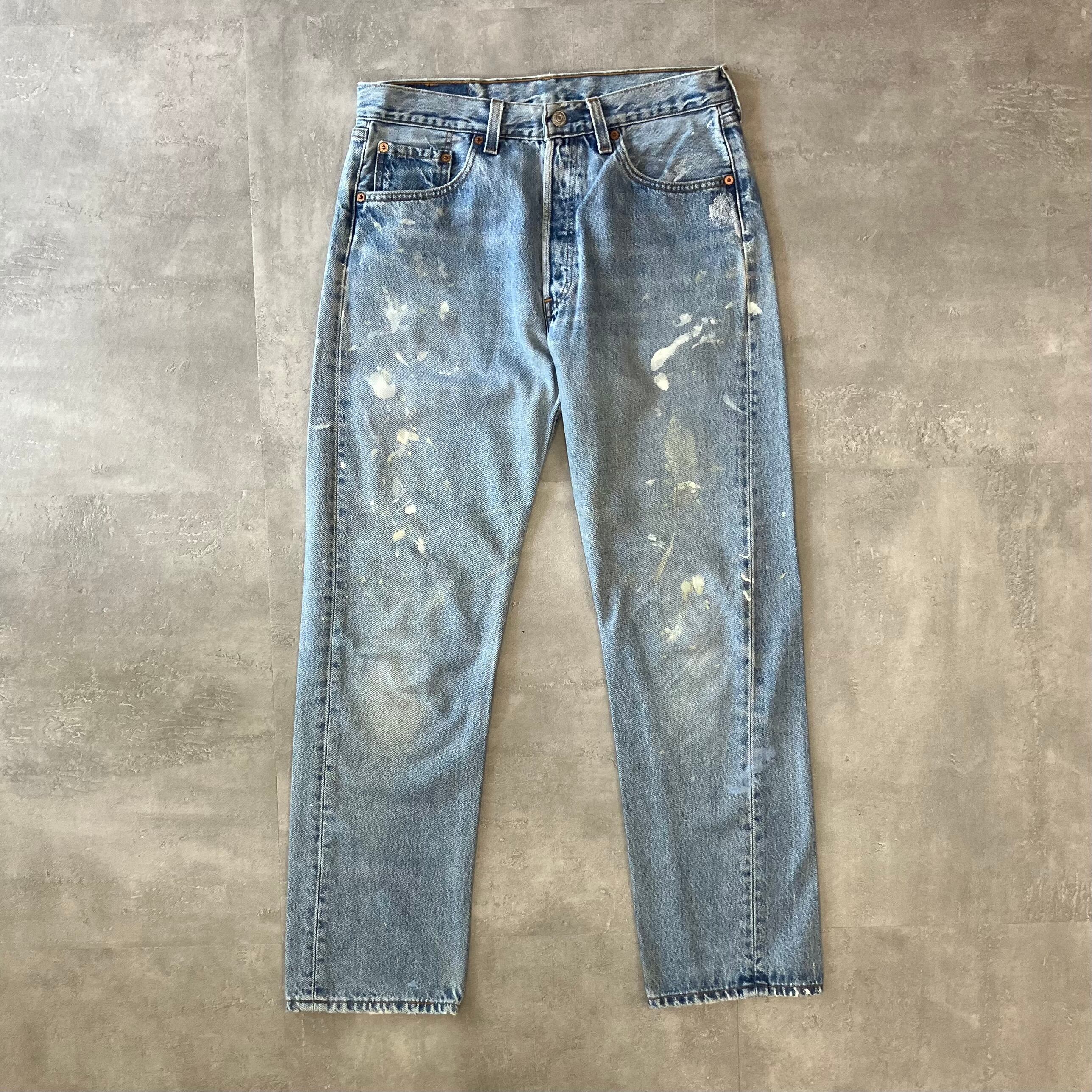 《実寸w31l29》Levi's リーバイス501 90s usa製 デニムパンツ ペイント No.2788