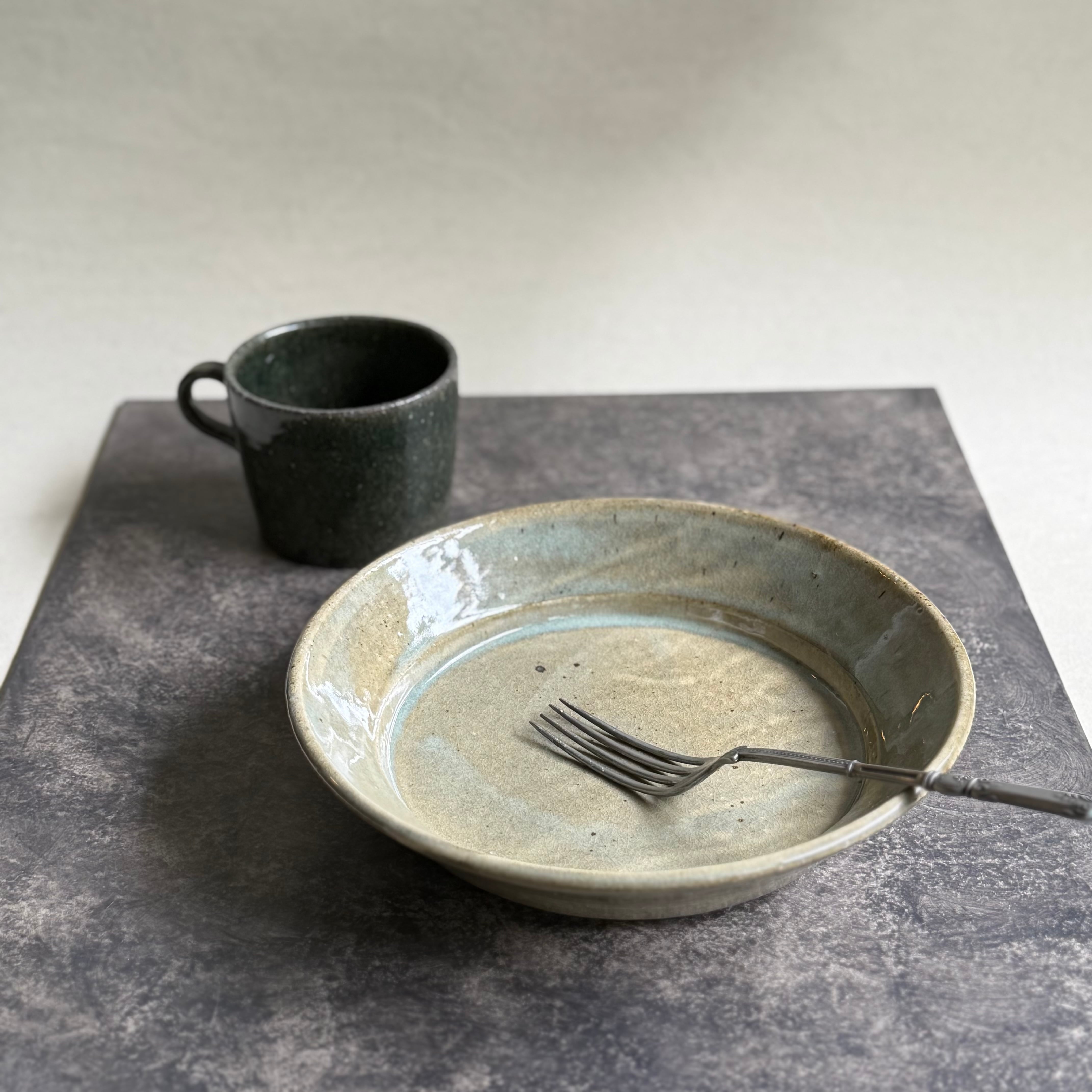 叶谷真一郎 7寸深皿 黄 | gallery 一白