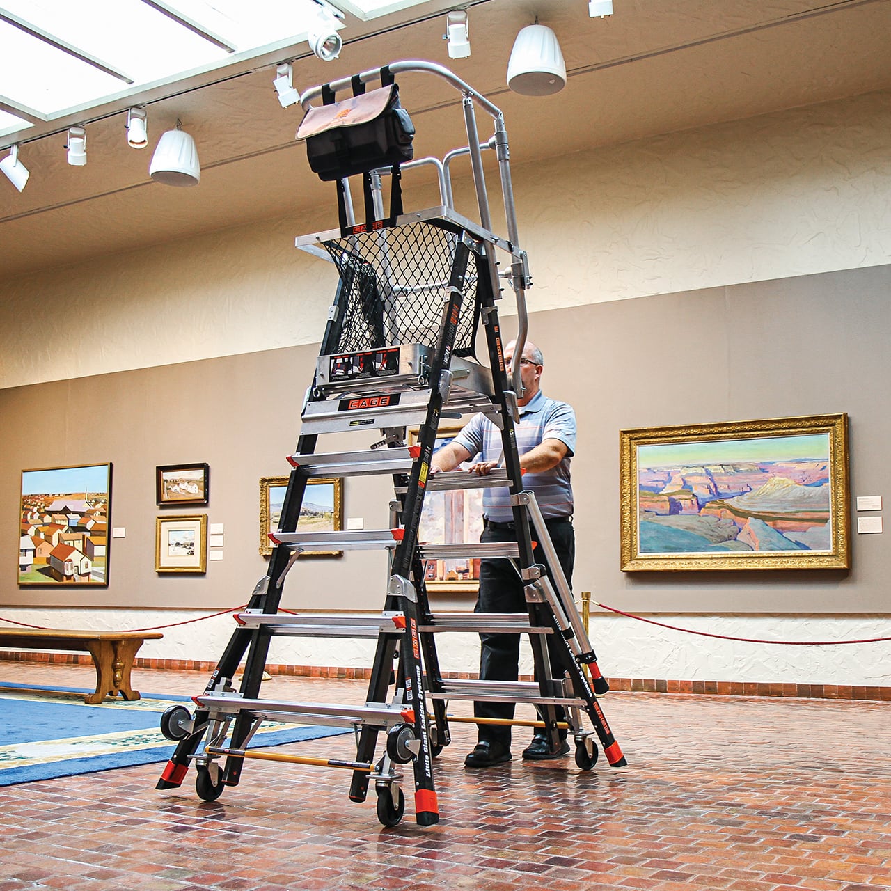 伸縮式折りたたみ作業台『ケージ』LG-18509 (16708) | littlegiant