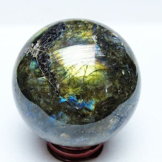ラブラドライト 丸玉 70mm スフィア 一点物 151-9196