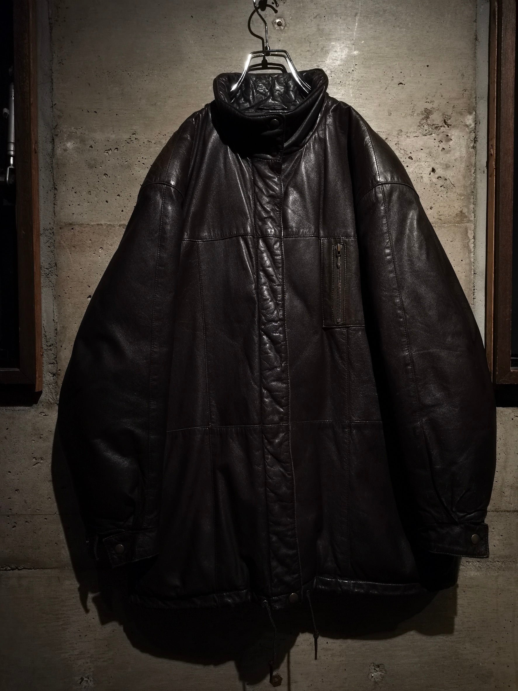 【Caka】80〜90's “Eddie Bauer” Vintage Leather Down Jacket |  Caka(カカ）下北沢古着屋、セレクトショップ powered by BASE