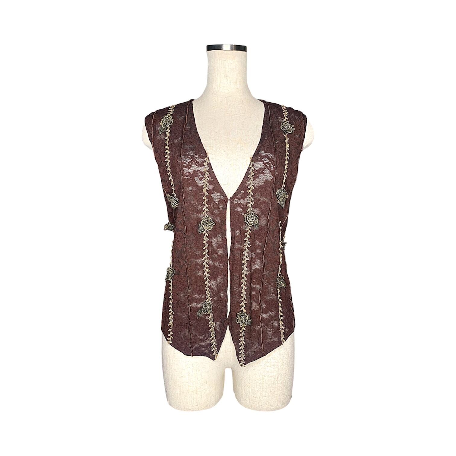 used lace vest