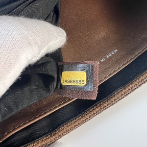 【最終処分SALE】CHANEL シャネル ココマーク ハーフムーン カーフスキン ショルダーバッグ ブラウン A-8861