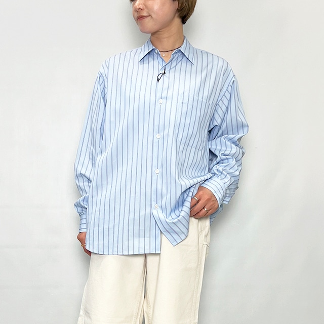 Oblada オブラダ STRIPE AUTHENTIC SHIRT(BLUE)  M2610SH08  2026春夏新作 [送料無料]