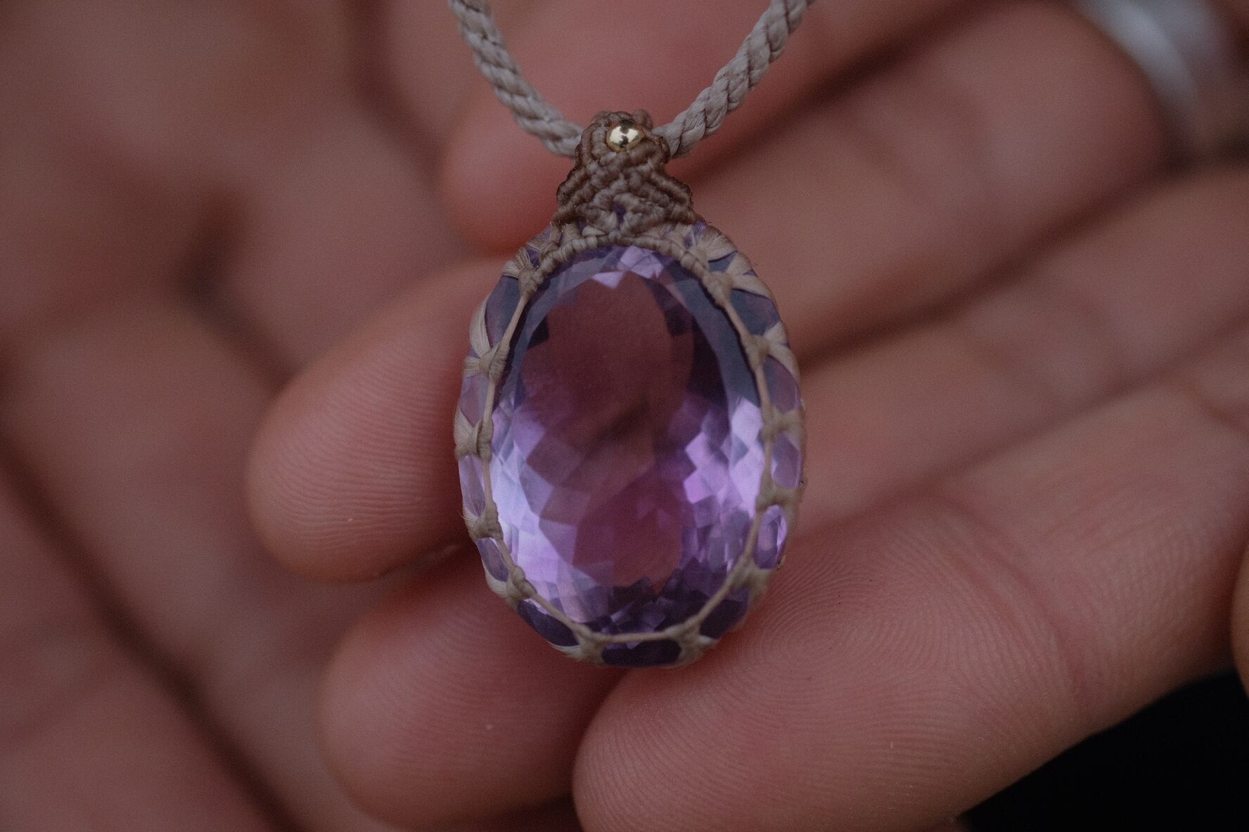 【2月誕生石】アメジスト ブリリアントカット ペンダント1