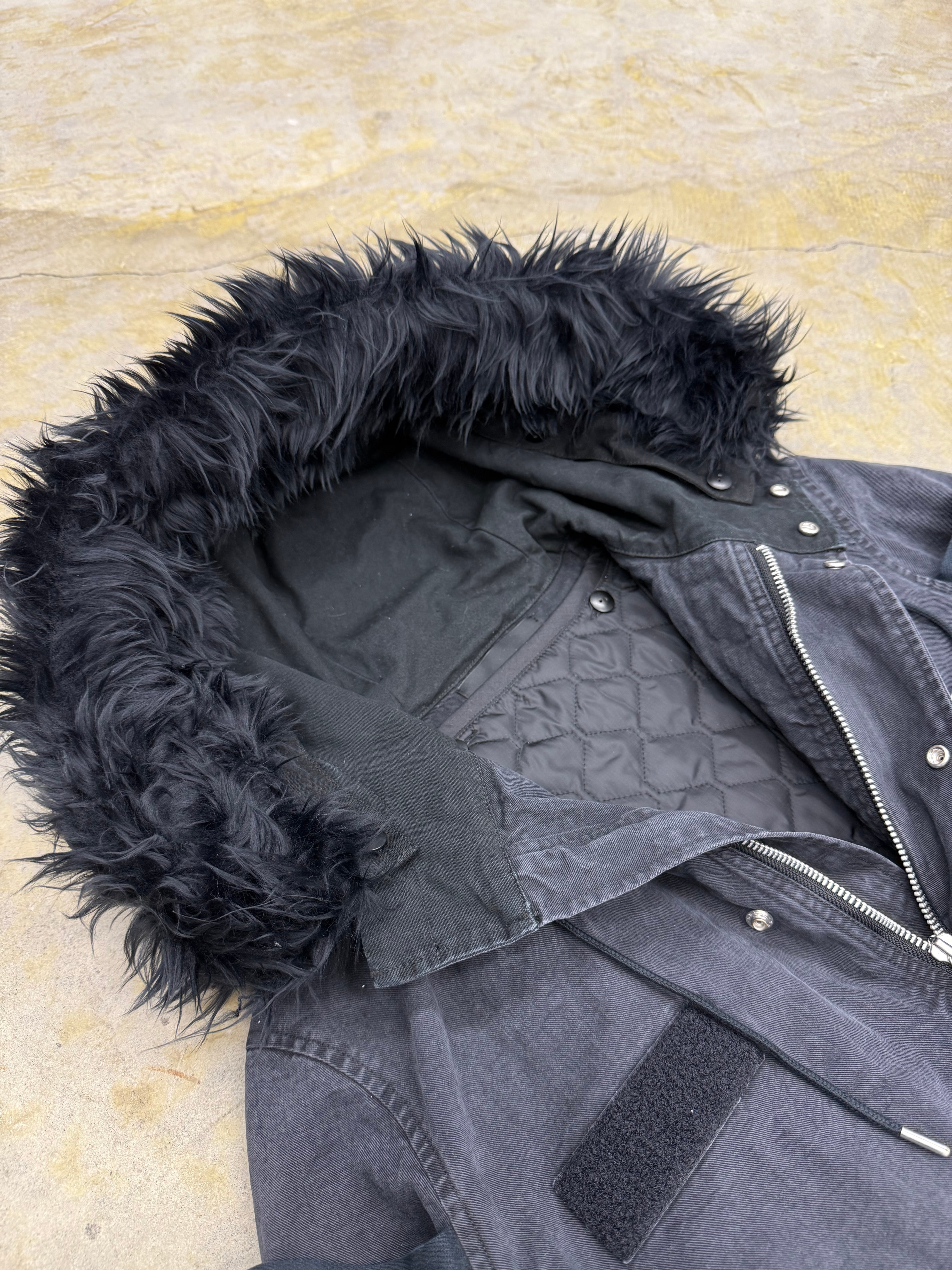 YUKI HASHIMOTO | BONDAGE MOD'S COAT | BLACK | HOWDAY