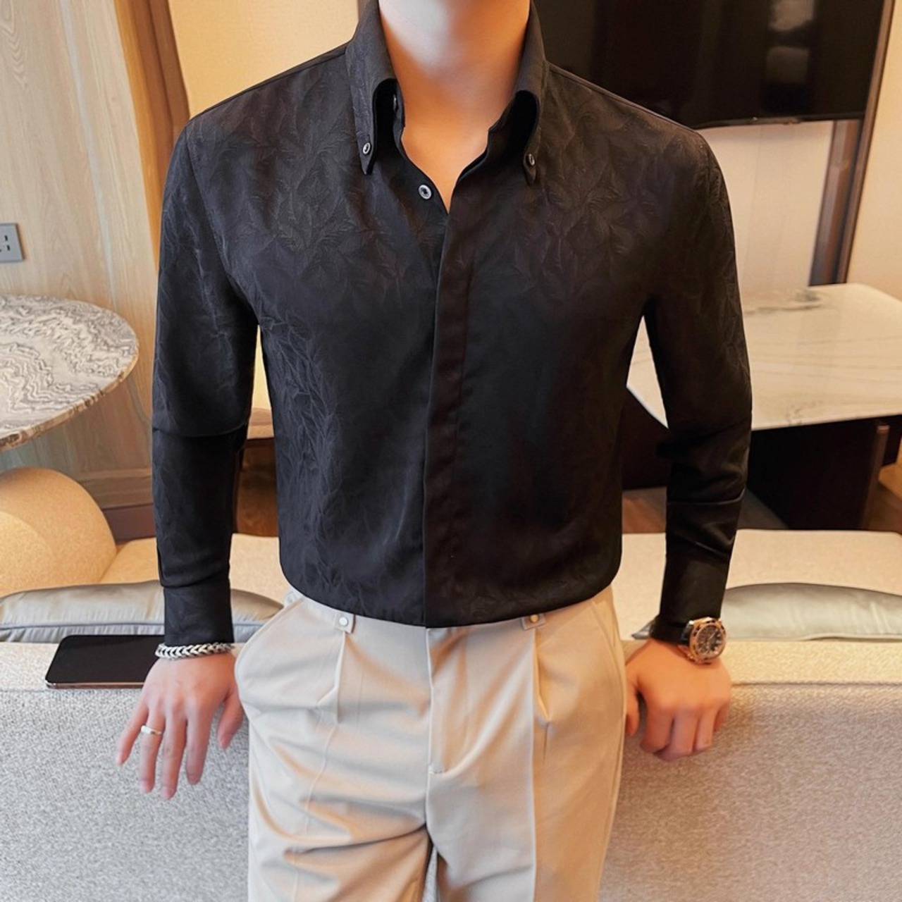 casual printed shirt tops 00298