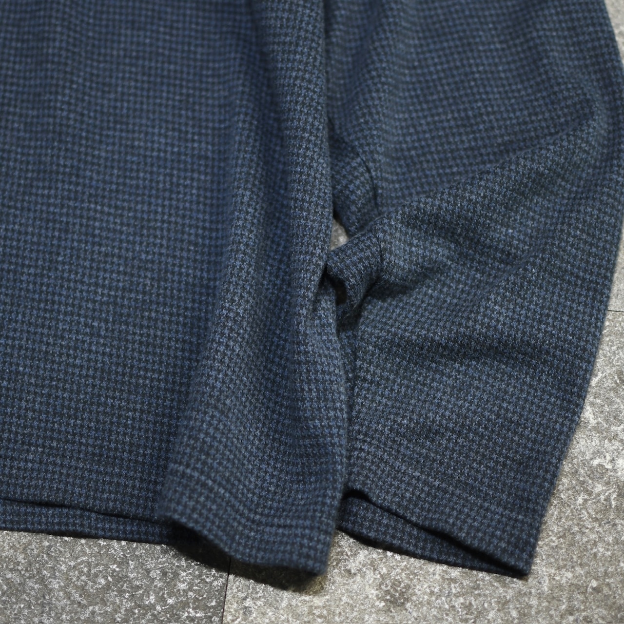 Eddie Bauer houndstooth pattern polo shirt