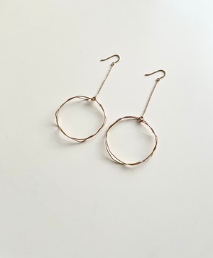 Tsunagari Hoop Chain Earring